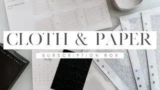 Cloth & Paper June Subscription Box Unboxing