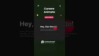 Custom Cursor Animation Awwwards Stile in HTML / CSS / JS