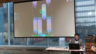 Playing osu!mania live at Microsoft lol part 1