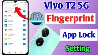 Vivo t2 5g fingerprint app lock / Vivo t2 app mein fingerprint lock Kaise lagaen / Vivo t2 app lock