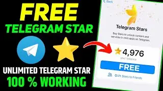 Unlimited Trick for Telegram Stars | How to Get Free Telegram Stars | Telegram Stars Free