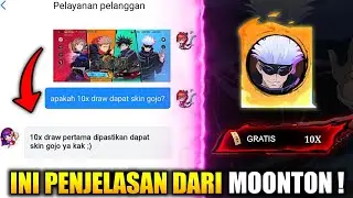 PENJELASAN DARI MOONTON TENTANG 10x DRAW DAPAT SKIN GOJO ATAU TIDAK