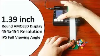 Full Round OLED Display 1.39inch Small Circular 454*454 resolution MIPI SPI Interface Touchscreen
