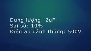Tụ Nga 2uF 500V!!!HÀNG ĐẸP GIÁ CŨNG ĐẸP NỮA!!!