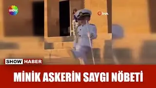 Anıtkabir'deki çocuğun saygı nöbeti