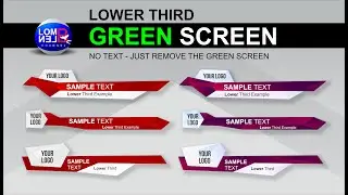 GREEN SCREEN LOWER THIRD FREE NO TEXT HD