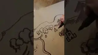 Drawing fantasy map icons (towers and temples) 🏯 