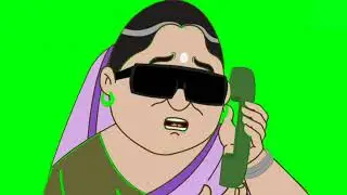 Cartoon green screen animation.