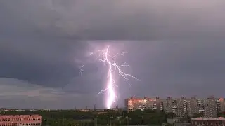Серия молний в Мурманске. 07.07.2021