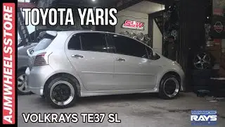 MODIFIKASI TOYOTA YARIS VELG VOLKRAYS TE 37 SL // AJMWHEELSSTORE