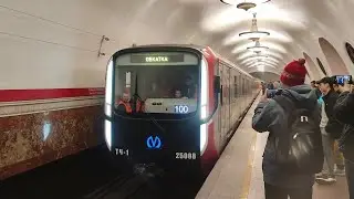 Обкаточный «Балтиец» (07-08) на «Площади Восстания»