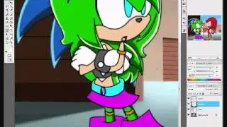 recoloring sonic to rosa