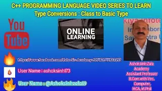 Type Conversion Basic to Class and Class to Basic in C++ Programming Language