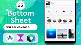 How to create Bottom Sheet using Jetpack Compose | Android | Kotlin | Android Studio Giraffe 