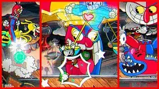 Cuphead легкая Уничтожение клоуна БАГИ . Cuphead is EASY - All Boss Knockouts Animations