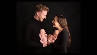 Newborn Twins Harper and Hallie