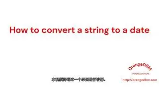 How to convert a string to a date