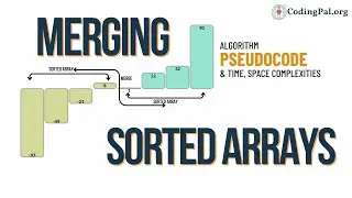 Merge Two Sorted Arrays into One Array Pseudocode, Time & space complexities || Sorting Algorithms