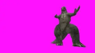 Godzilla dançano