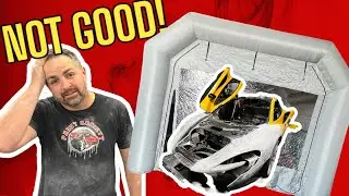 Painting a McLaren P1 in a Inflatable Paint Booth!