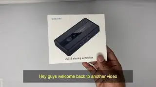 Lemorele USB 3.0 Switch Selector 2 Computers Sharing 4 Ports KVM Switcher Box for Windows/Mac/Linux