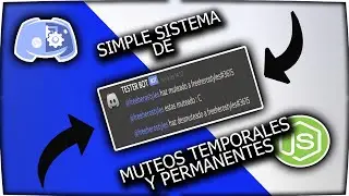simple mute system temp/perm | discord.js speed coding