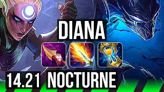 DIANA vs NOCTURNE (JGL) | Godlike | EUNE Master | 14.21