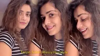 How to make your hair wavy? Watch how I wave my hair!! || Tanjin Tisha's Messy Hairstyle