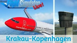 VATSIM | Norwegian Ops | Krakau EPKK✈Kopenhagen EKCH | PMDG 737 | MSFS2020 | Live