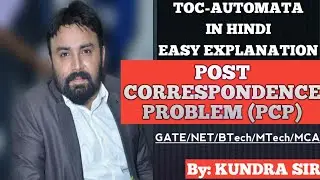 PCP- POST CORRESPONDENCE PROBLEM