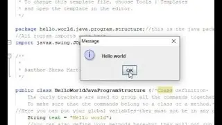 1   Simple Java program Structure   Hello world 2020