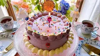 Easy chocolate birthday cake / easy decoration with yummy frosting