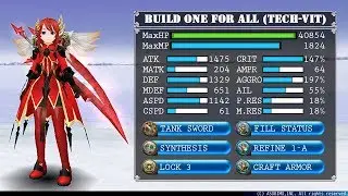 [Toram Online] Build One For All TECH VIT (Refine, Fillstat, Craft Armor, Alchemy, Tank)