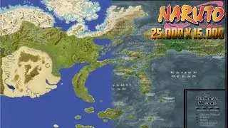 World map of Naruto - World Painter [25000x15000]