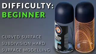 Hard Surface Modelling for Beginners | Model Deodorant Bottle in Blender