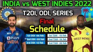Westindies Tour Of India 2022 | Ind vs Wi Schedule 2022 | #cricketmr