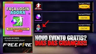 CORREE!! EVENTO DIA DAS CRIANÇAS COM EMOTES GRATIS? CUBO MAGICO E MAIS NOVIDADES FREE FIRE