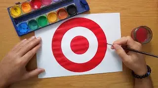 How to draw a TARGET logo