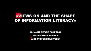 »Views on and the shape of information literacy« | IDE Conference 2020