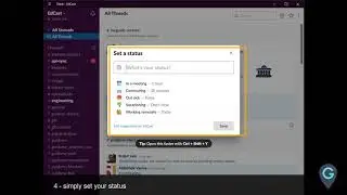 How to change your status in Slack: MyGuide video