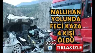 #NALLIHAN YOLUNDA FECİ KAZA