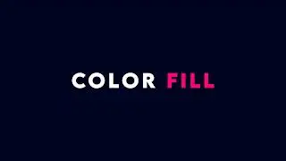 Fill Color Text Animation In After effect Tutorial Urdu Hindi