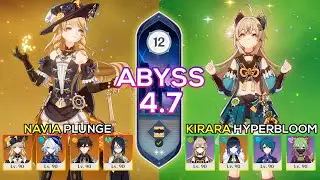 C0 Navia Plunge & C5 Kirara Hyperbloom - Spiral Abyss 4.7 - Genshin Impact