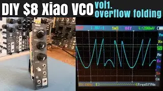 [ $8 ] DIY modular synth Xiao VCO - vol1.overflow folding - arduino based wavetable Oscillator