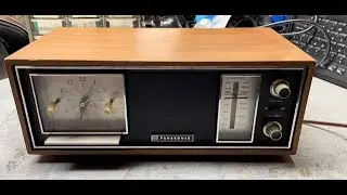 1968 Panasonic AM/FM Clock Radio RC-7247 Bluetooth Conversion