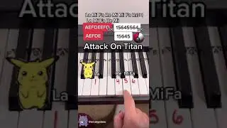 Attack On Titan Piano Easy Tutorial 