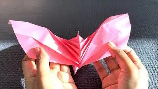 Make a paper bird form with just simple folds and pleats