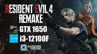 Resident Evil 4 Remake | GTX 1650 | Intel i3-12100F | 1080p Benchmark