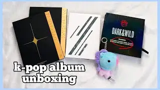 K-POP РАСПАКОВКА MONSTA X -  FANTASIA X, BTS Dark & Wild, ASTRO  - All Light, BT21| unboxing