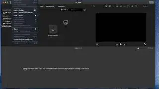 iMovie - Mewnforio Fideo (Import)